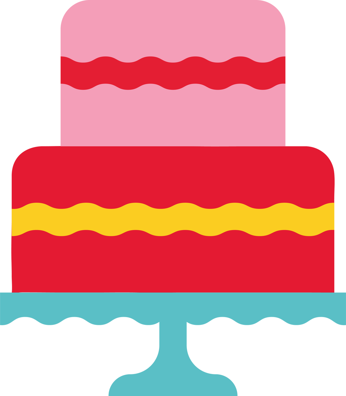 Two Tier Cake SVG Cut File