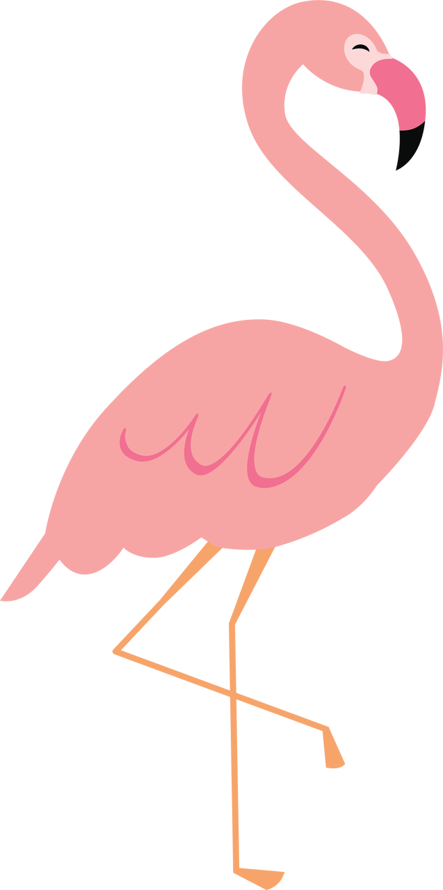 watercolor flamingo svg