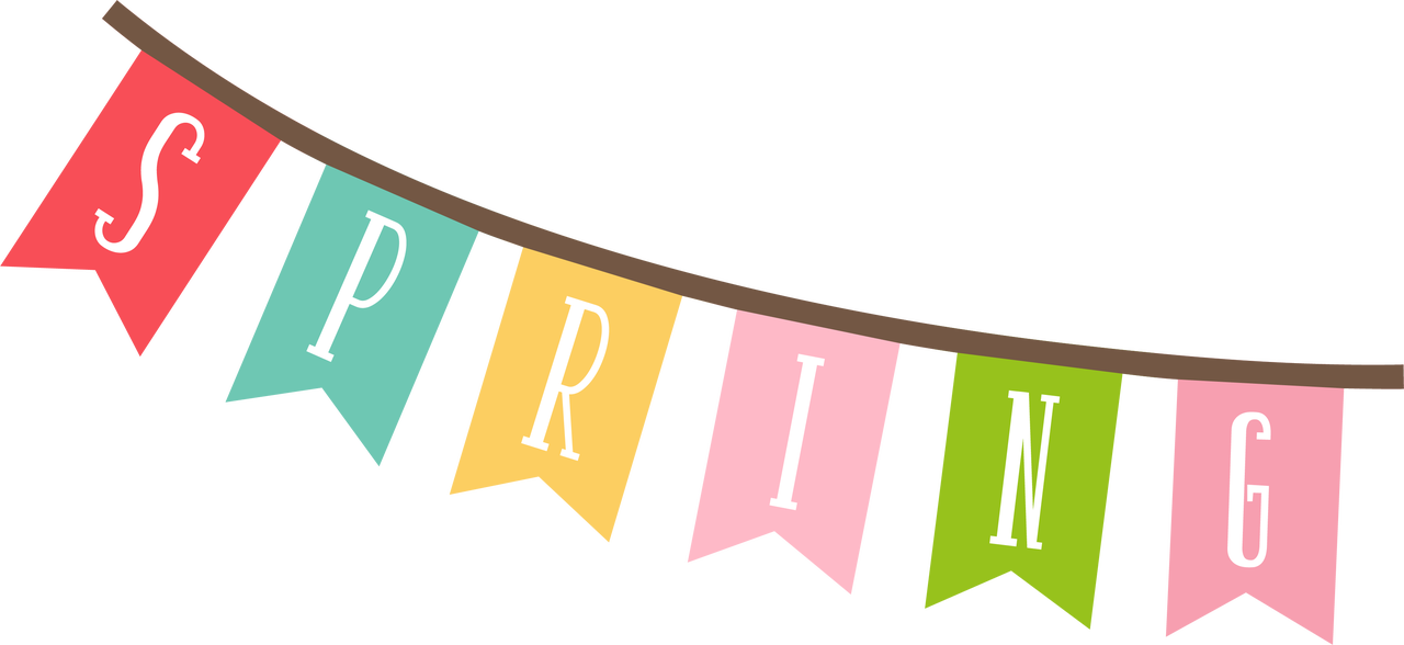 Spring Banner SVG Cut File - Snap Click Supply Co.