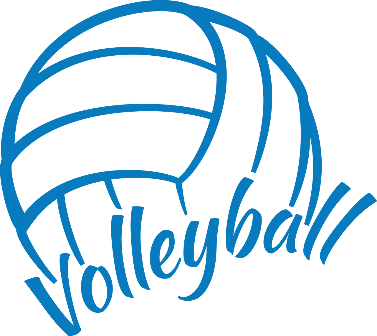 Volleyball With Name Svg