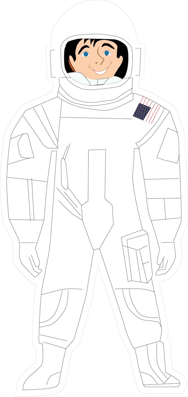 Astronaut Print & Cut File