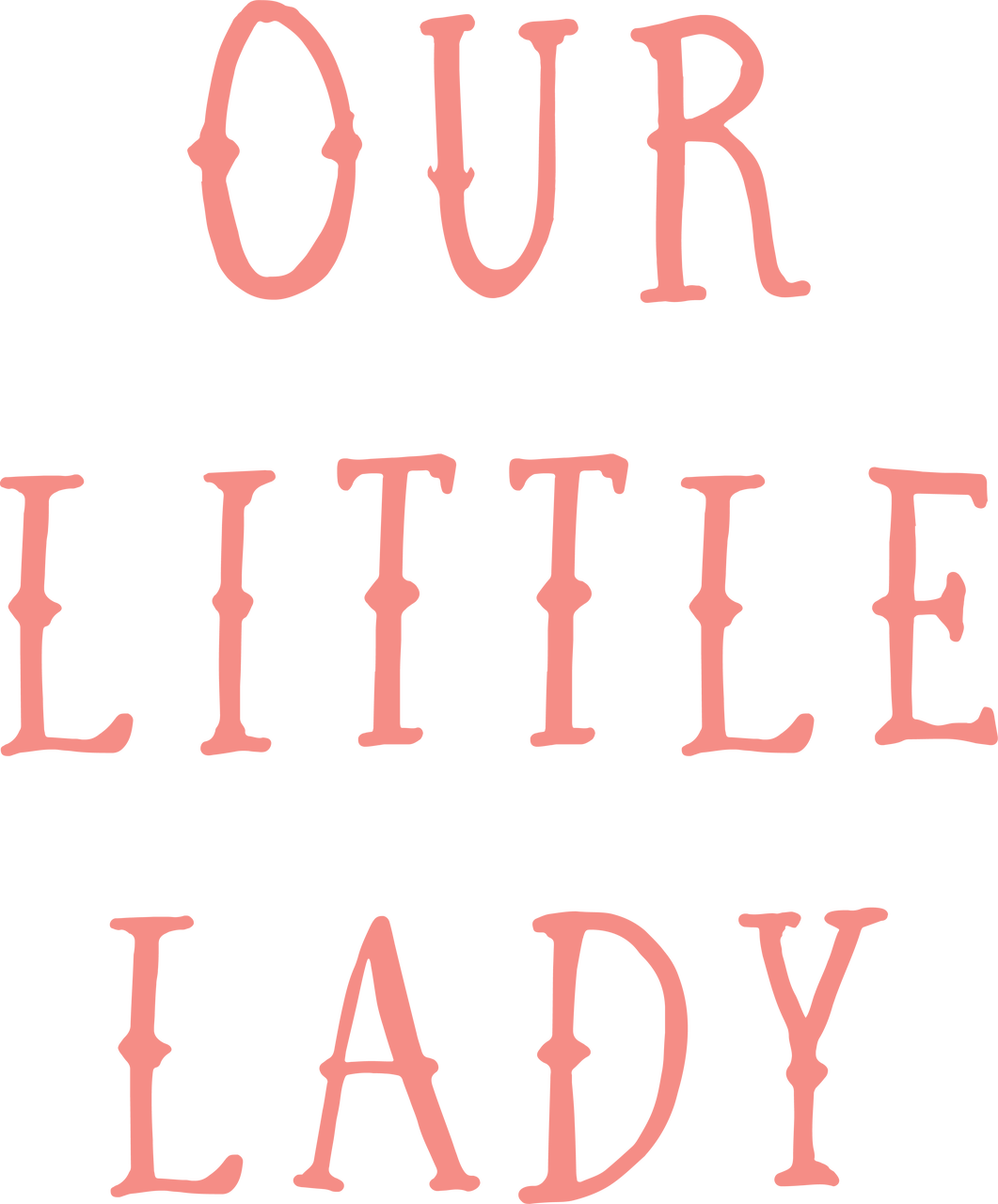 Our Little Lady SVG Cut File