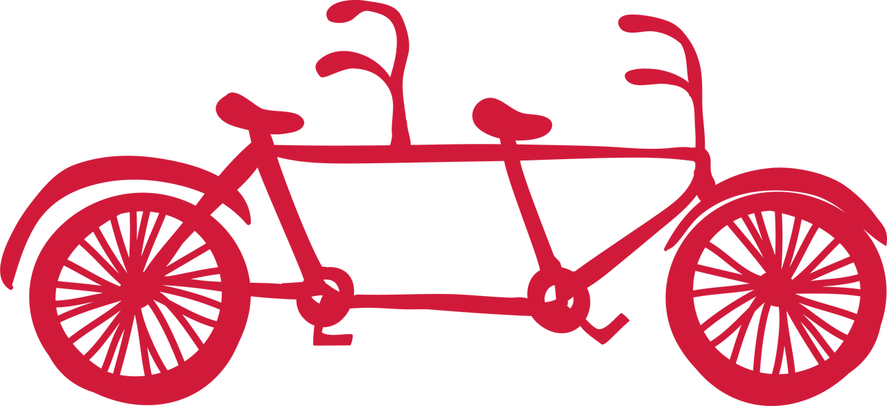 Tandem Bike SVG Cut File