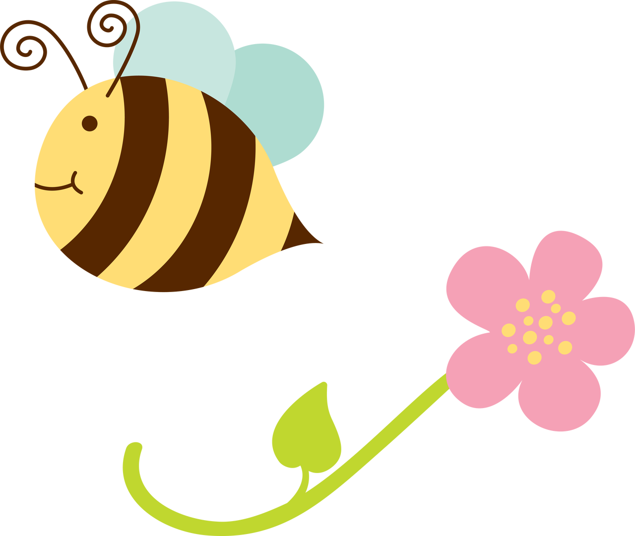 Bumblebee And Flower Svg Cut File Snap Click Supply Co