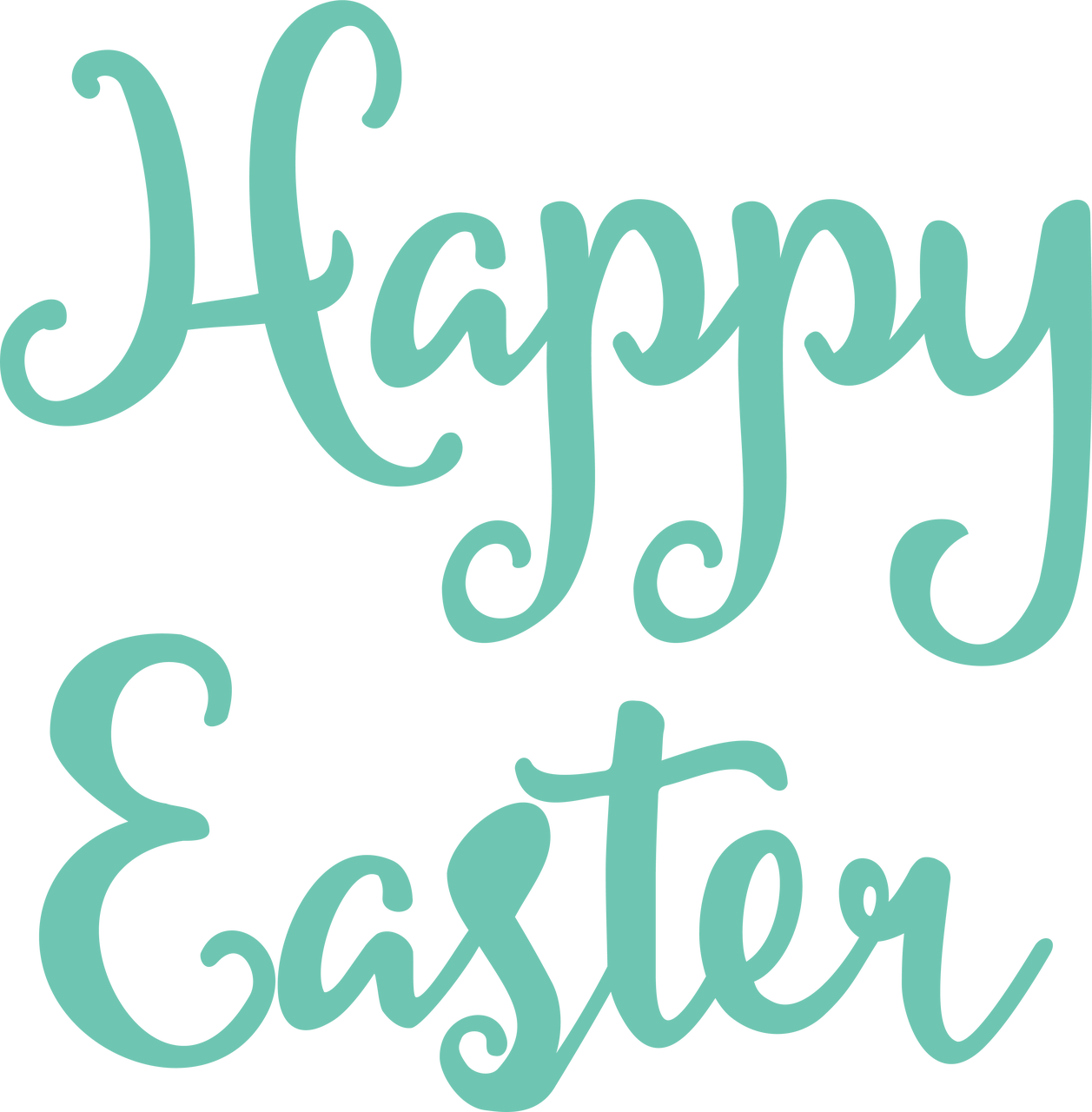 Happy Easter #2 SVG Cut File