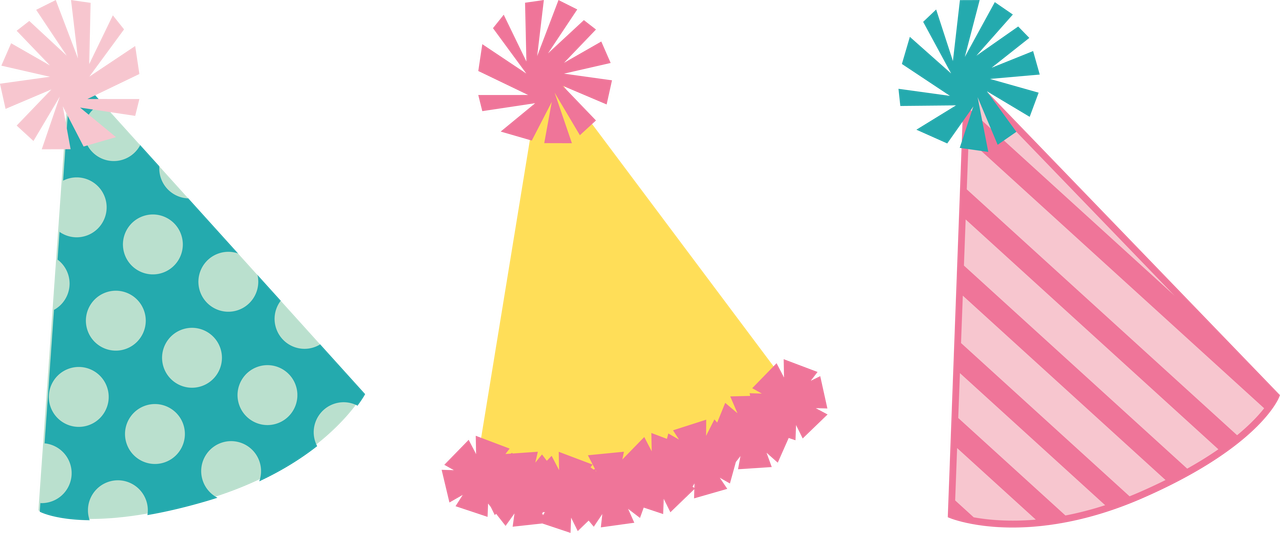 Download Party Hats SVG Cut File - Snap Click Supply Co.