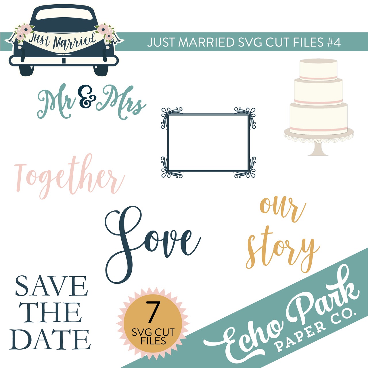 Just Married SVG Cut Files #4