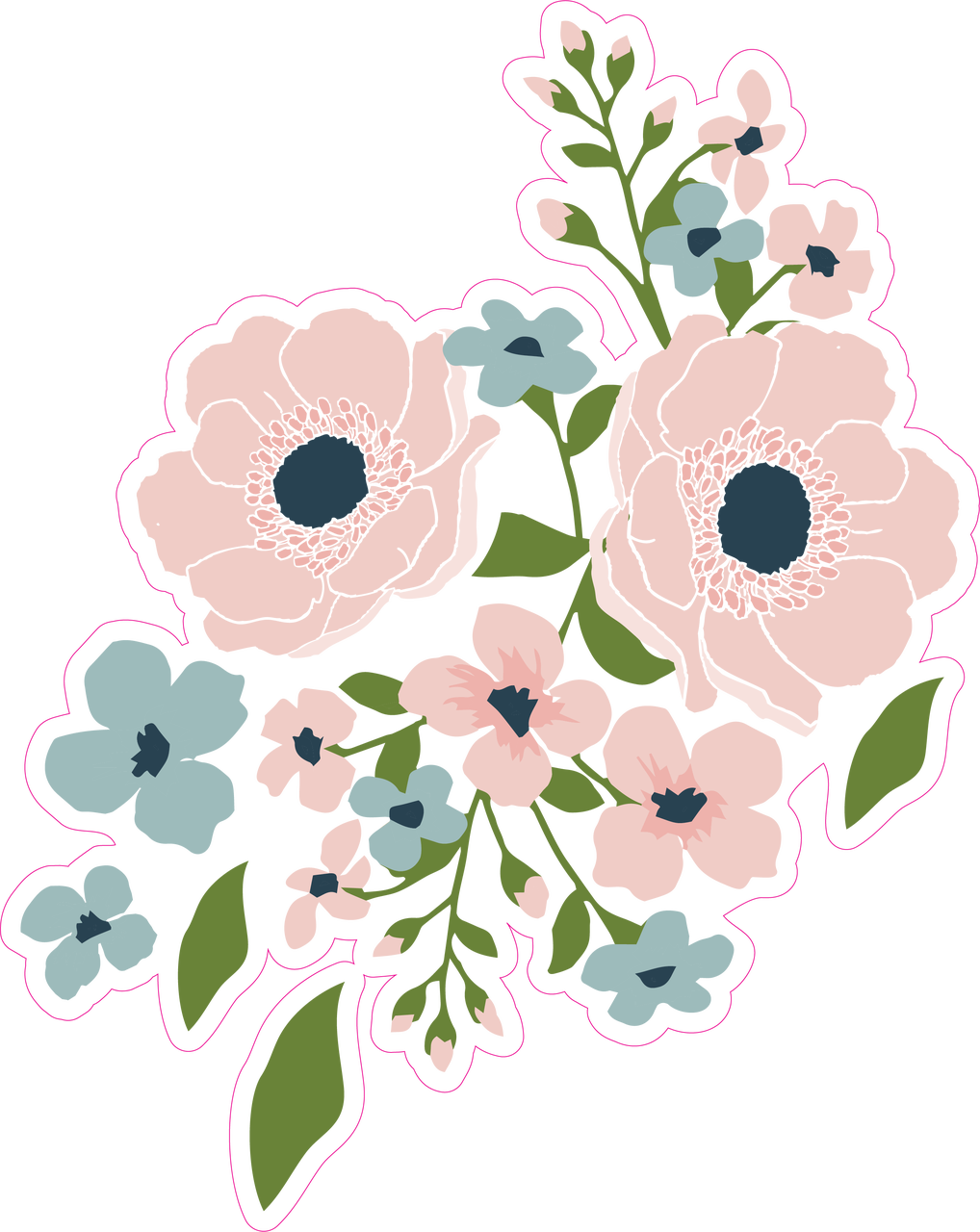 Wallpaper Wedding Flowers 2 Print Cut File Snap Click Supply Co HD