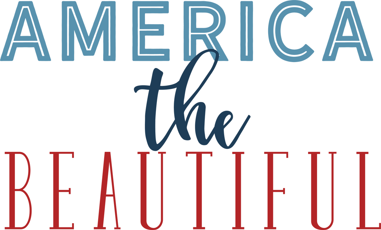 America The Beautiful #2 SVG Cut File