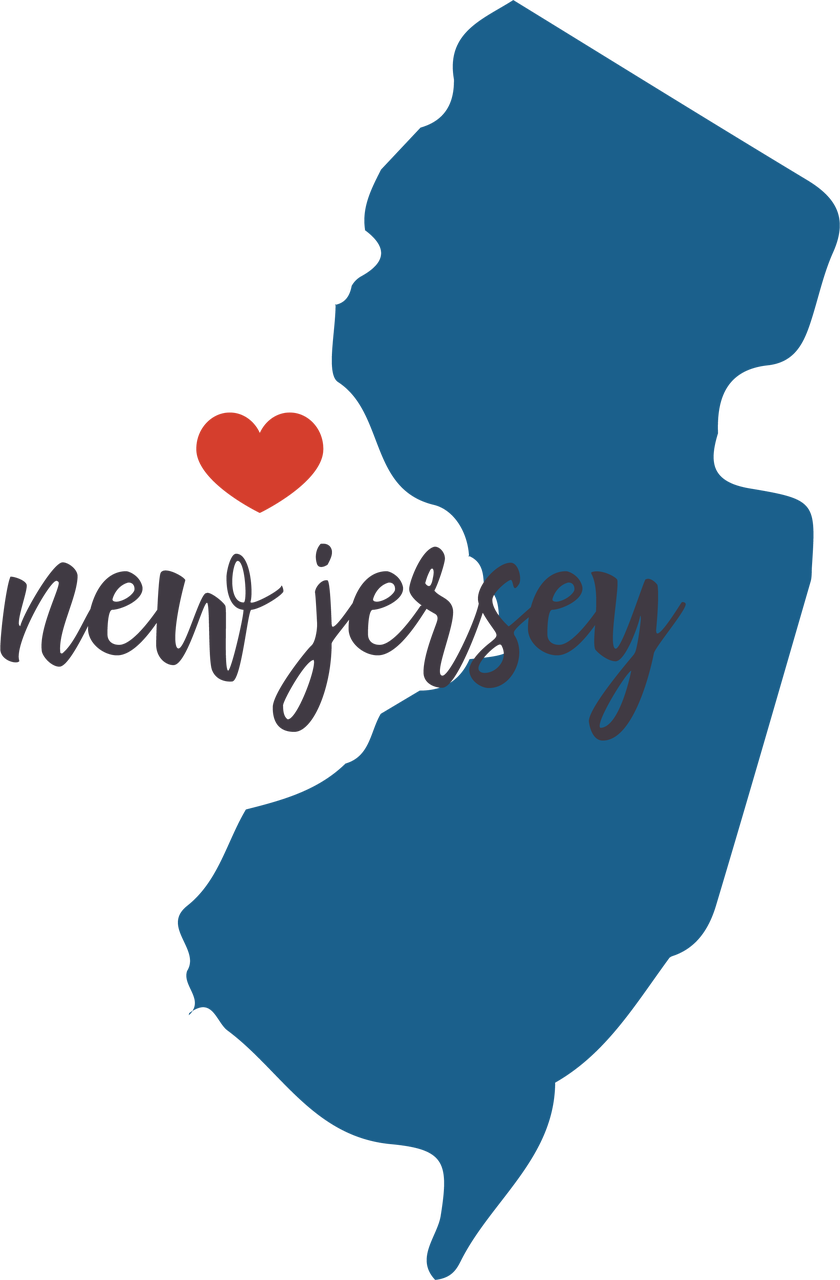 New Jersey State SVG Cut File