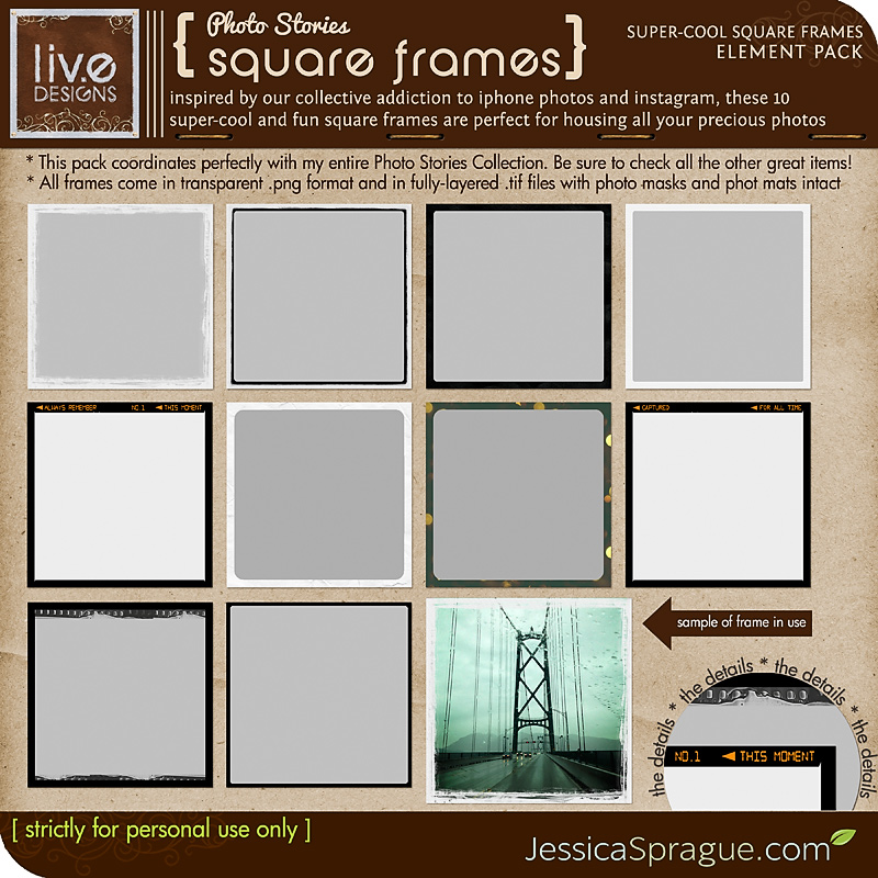 Photo Stories - Square Frames