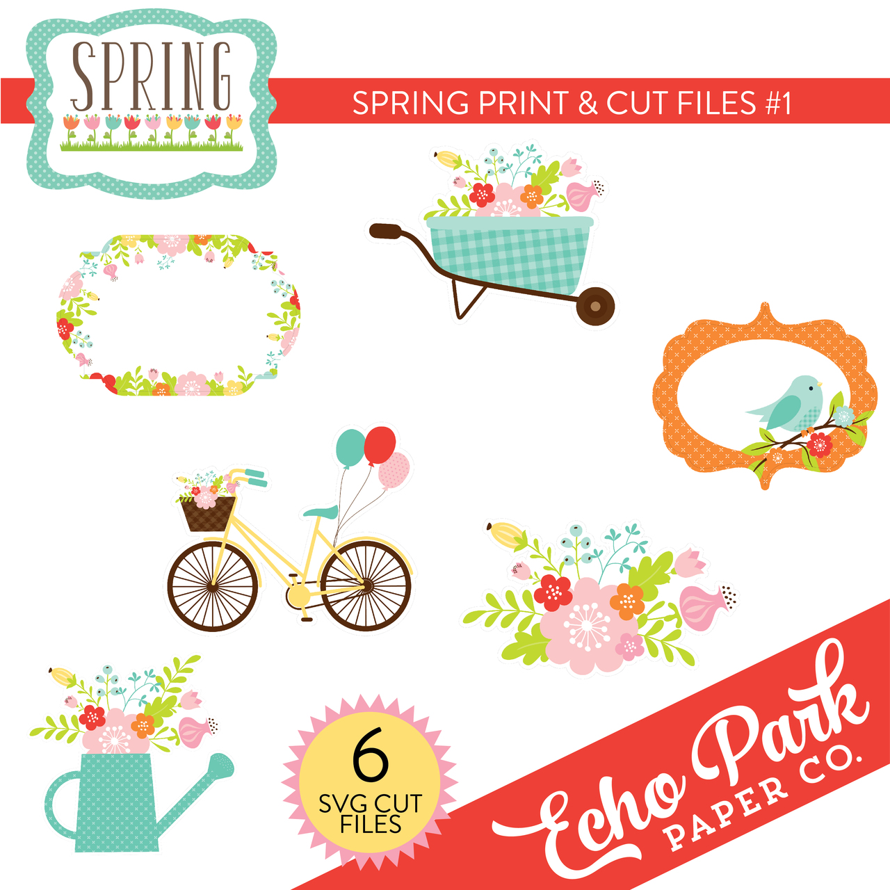 Spring Print & Cut Files #1