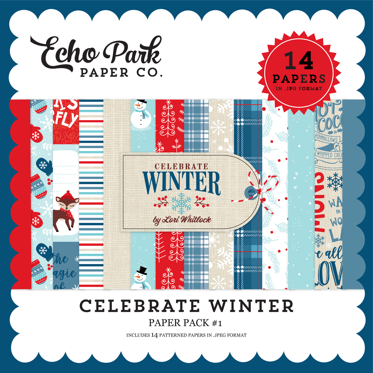 Celebrate Winter Paper Pack 1 Snap Click Supply Co