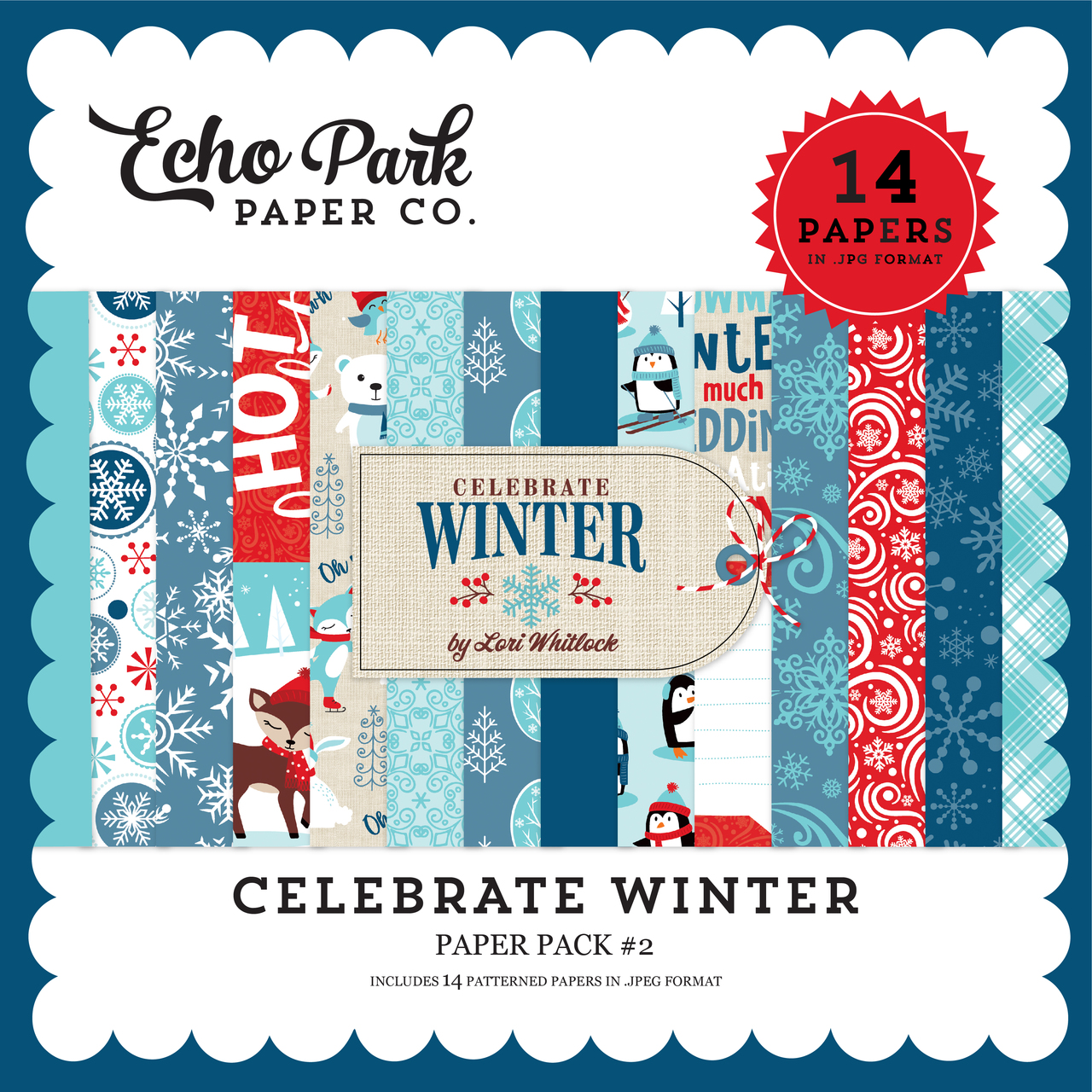 Celebrate Winter Paper Pack 2 Snap Click Supply Co
