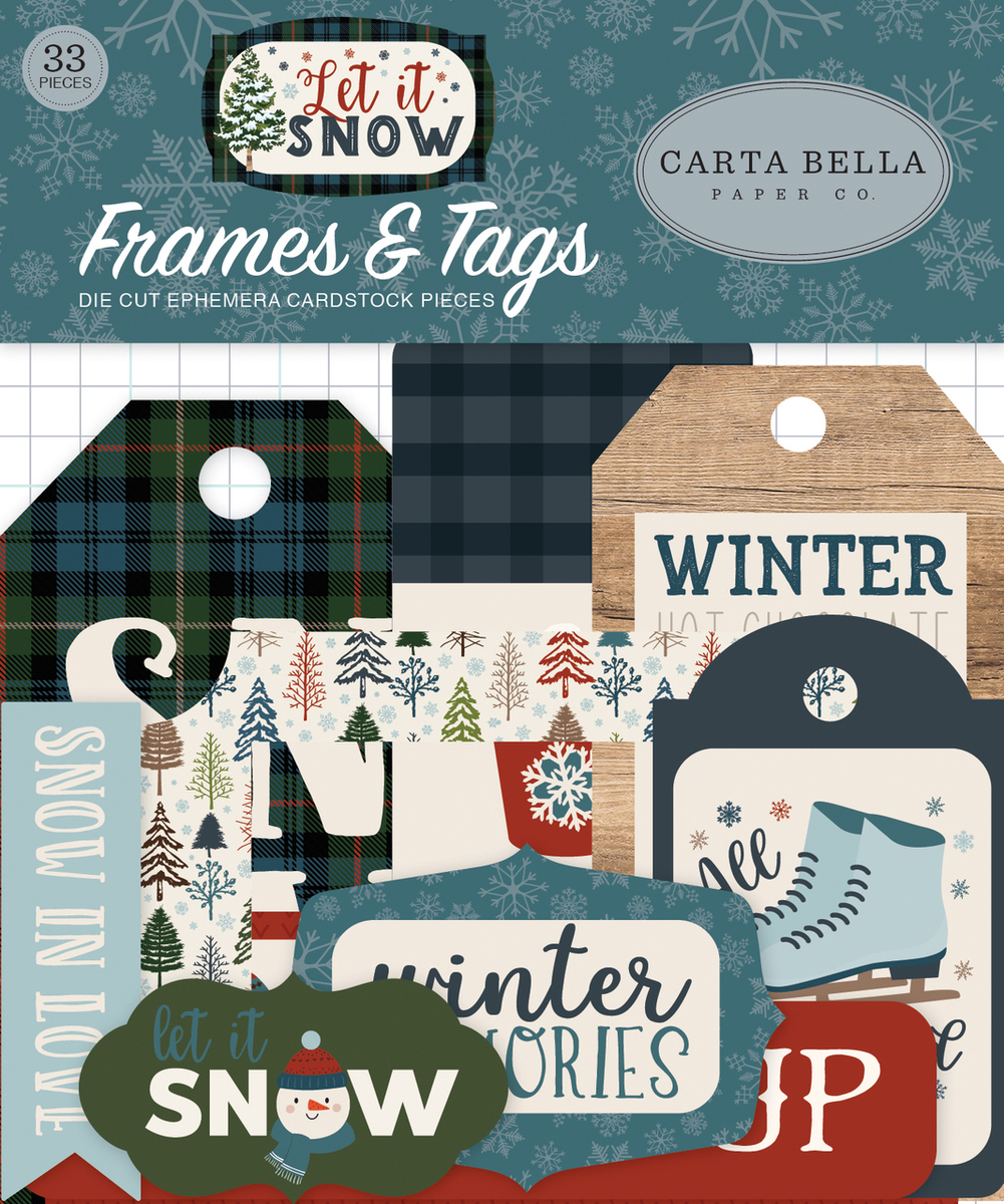 Let It Snow Frames & Tags Ephemera