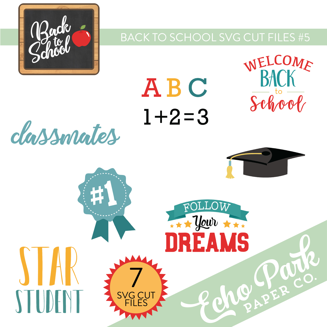 Back To School SVG Cut Files #5