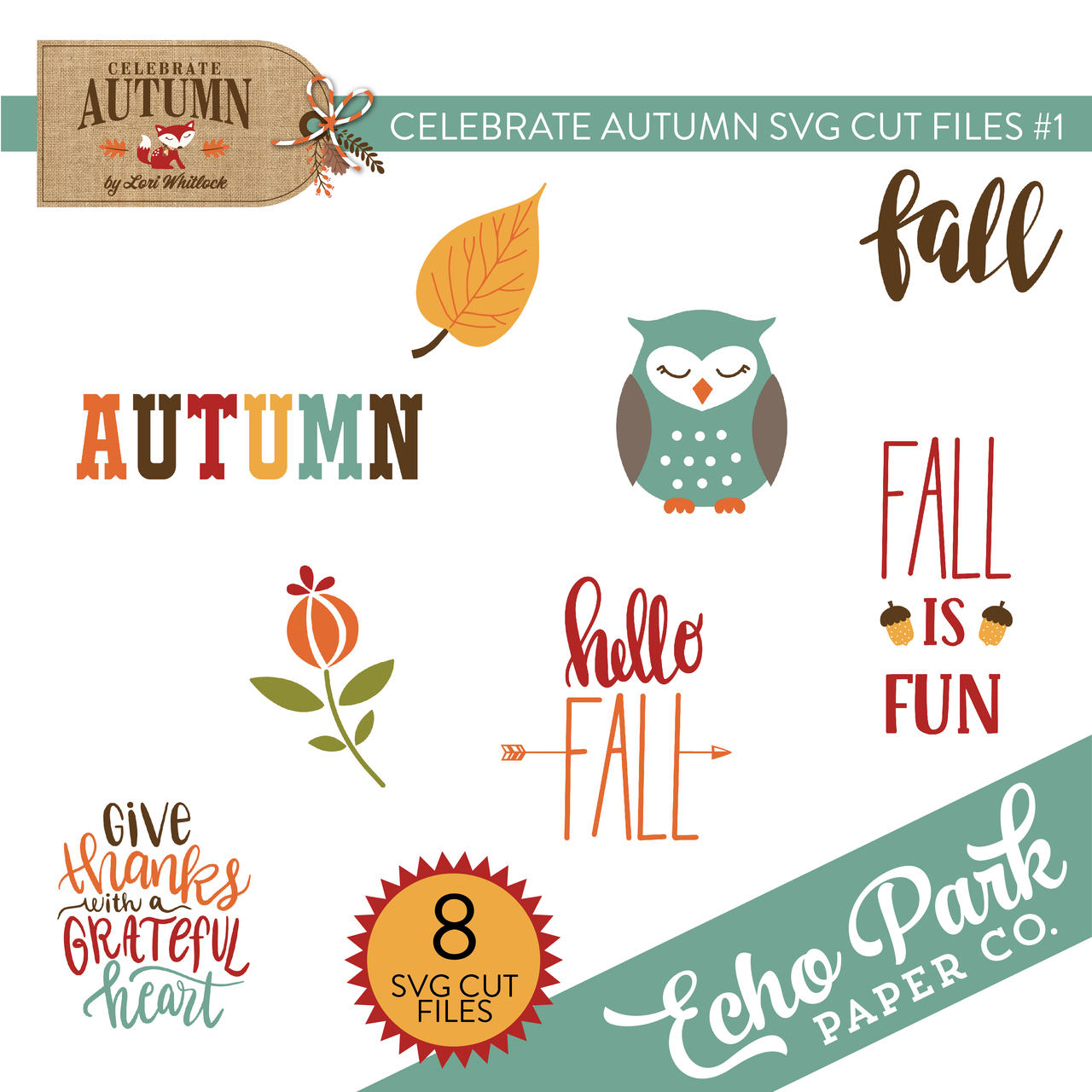 Celebrate Autumn SVG Cut Files #1