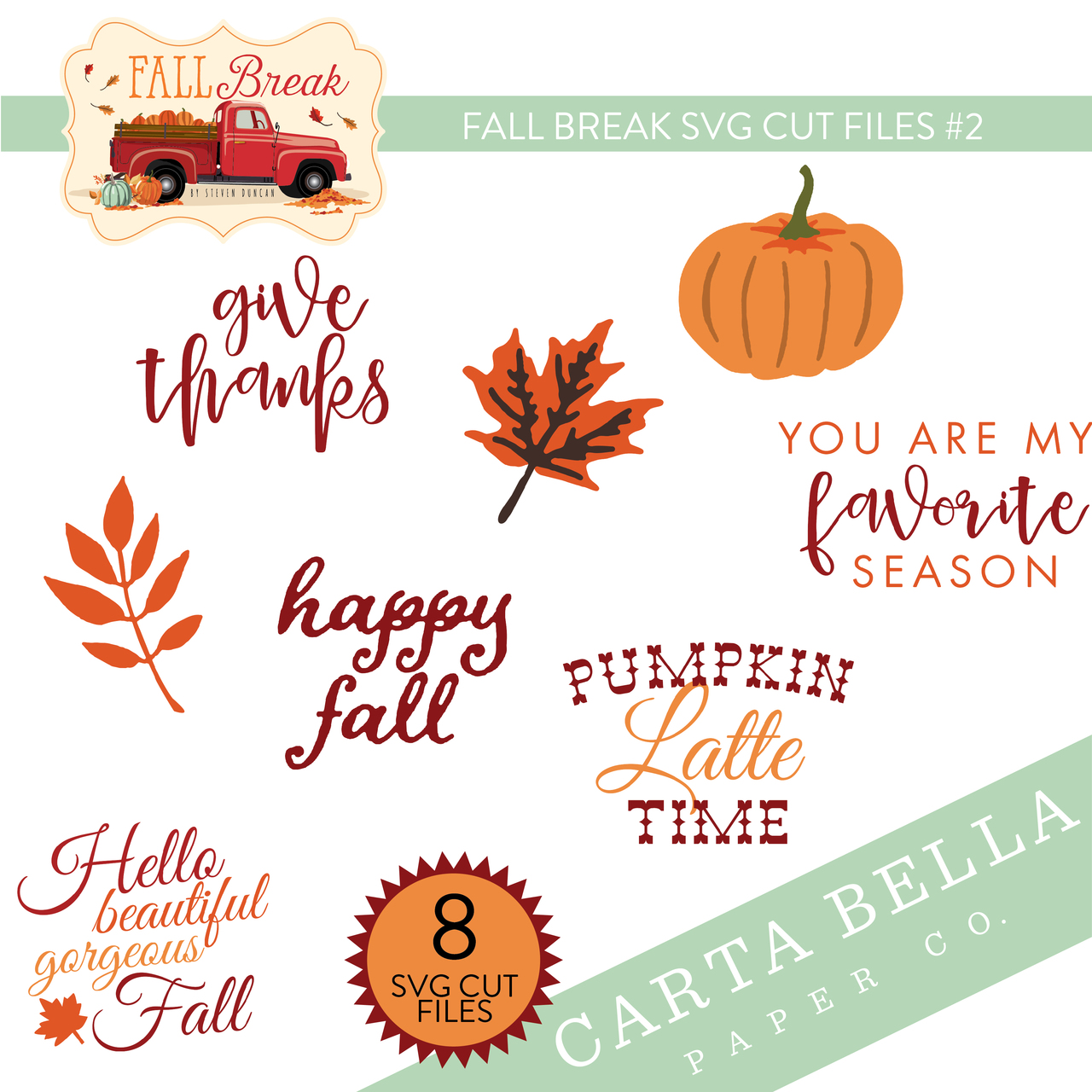 Fall Break SVG Cut Files #2