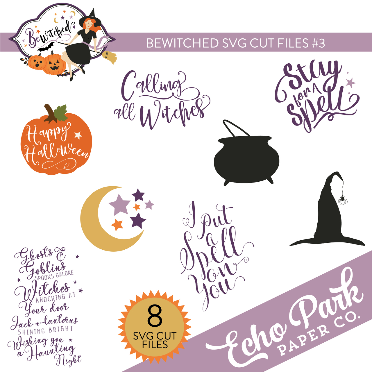 Bewitched SVG Cut Files #3