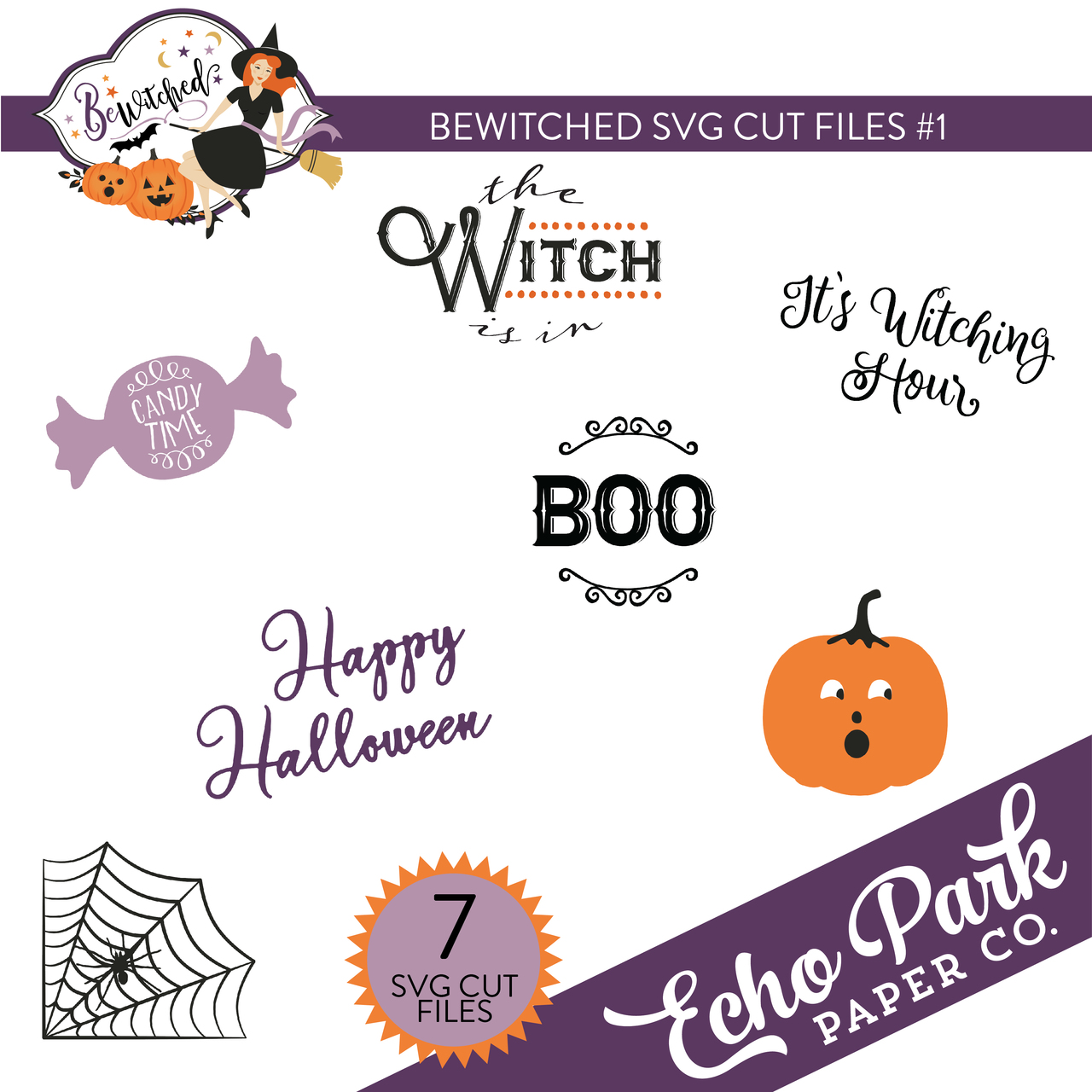 Bewitched SVG Cut Files #1