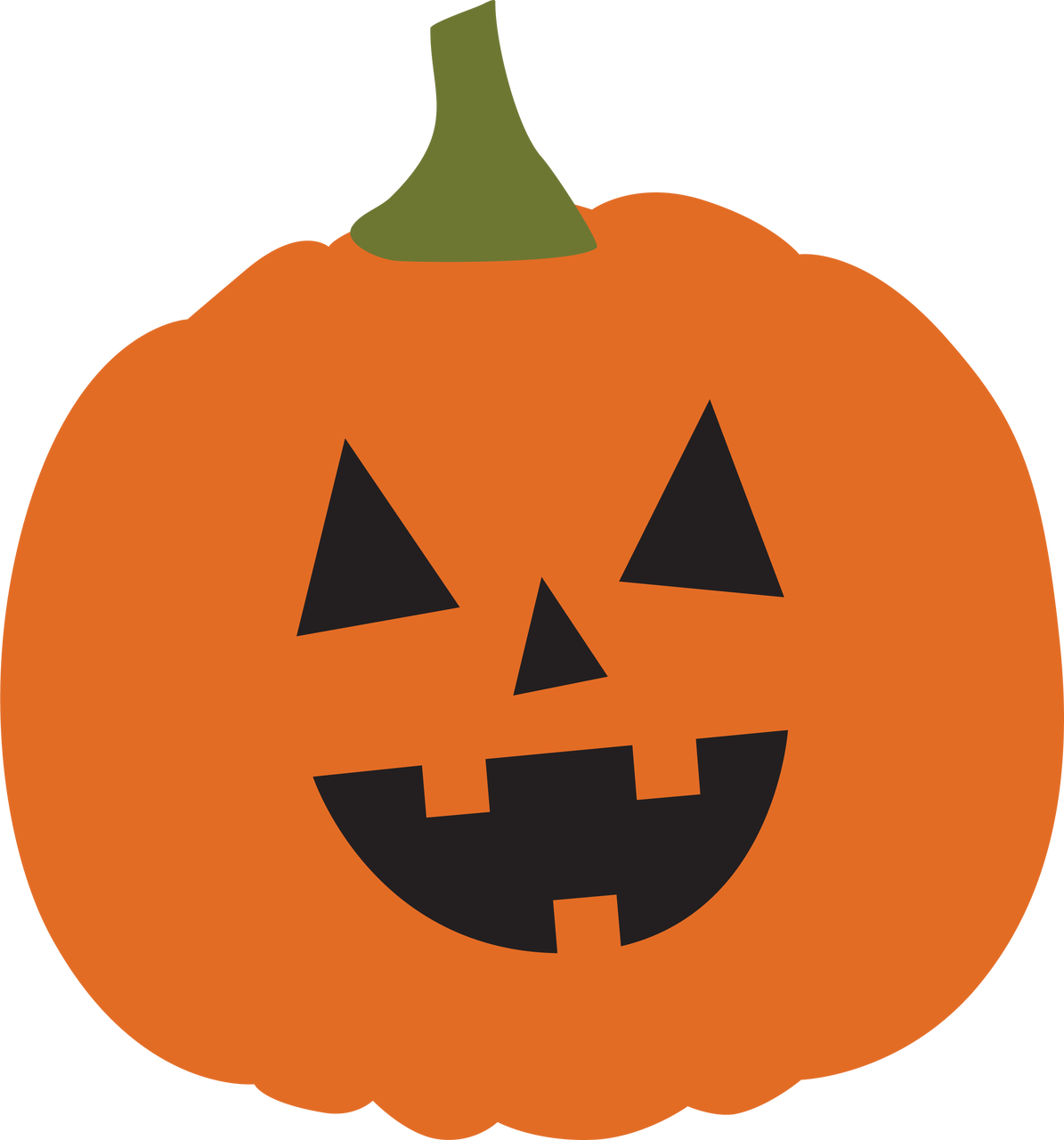 Halloween Pumpkin #2 SVG Cut File - Snap Click Supply Co.