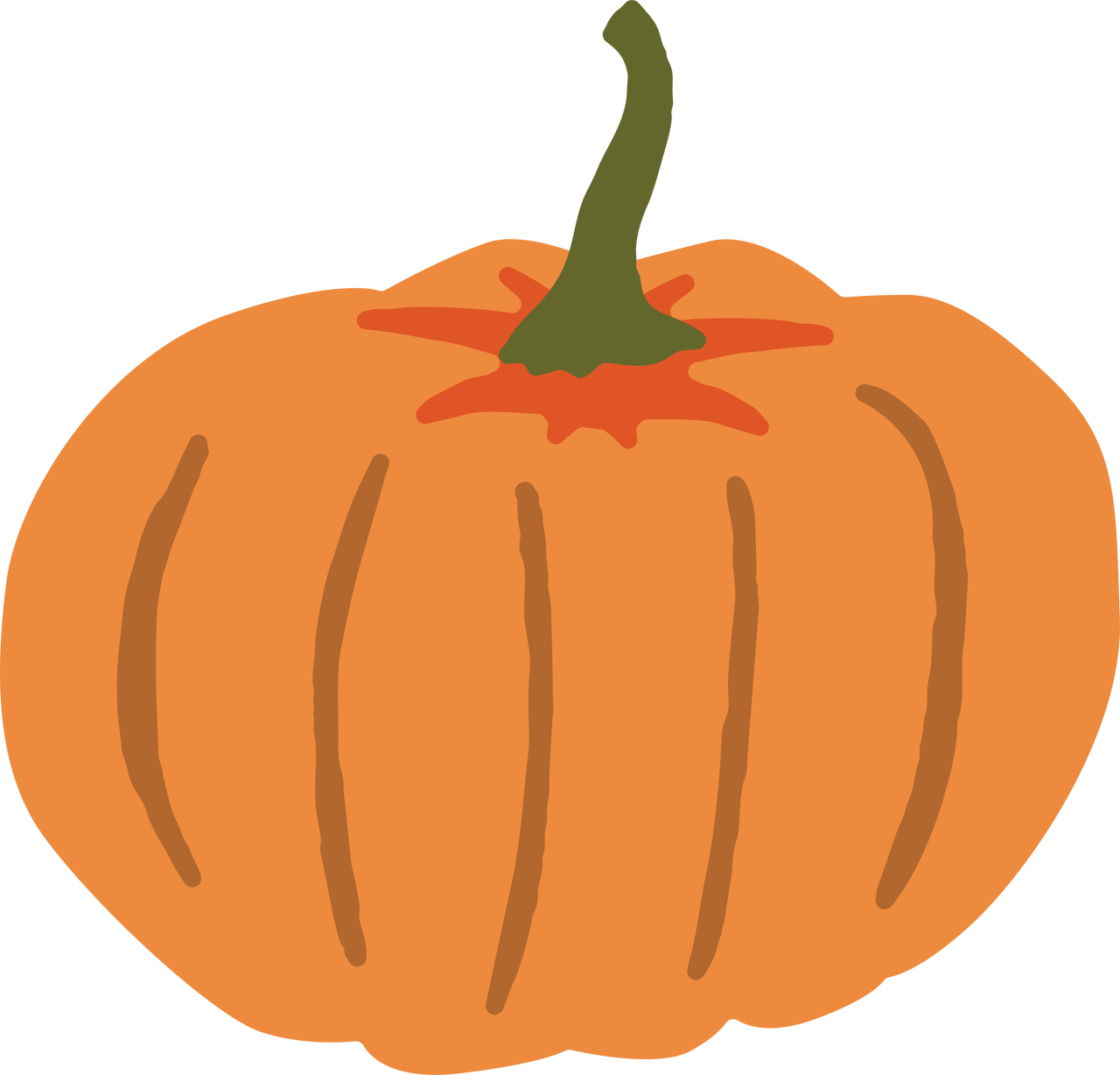 Fall Pumpkin SVG Cut File