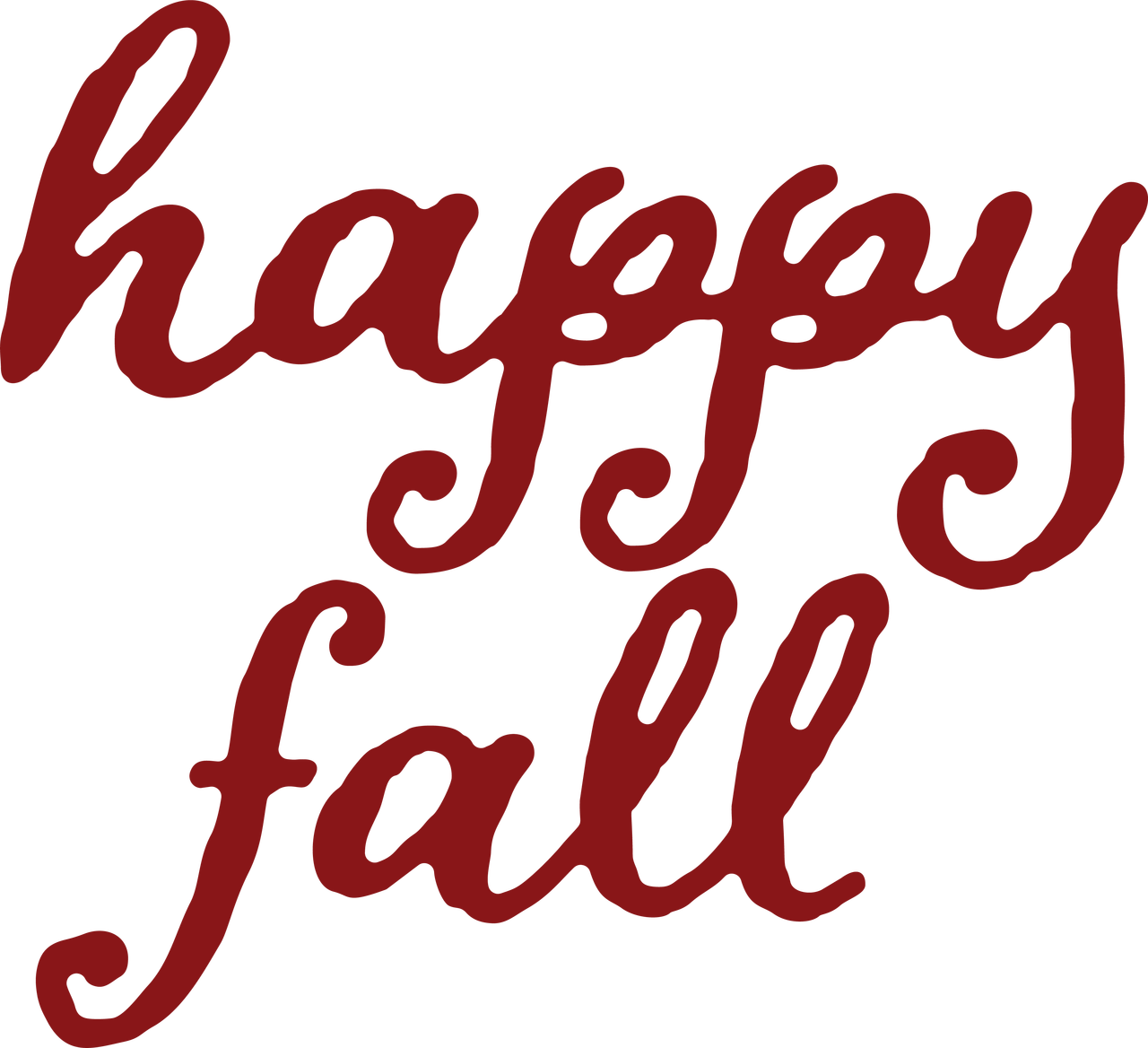 Happy Fall SVG Cut File Snap Click Supply Co.