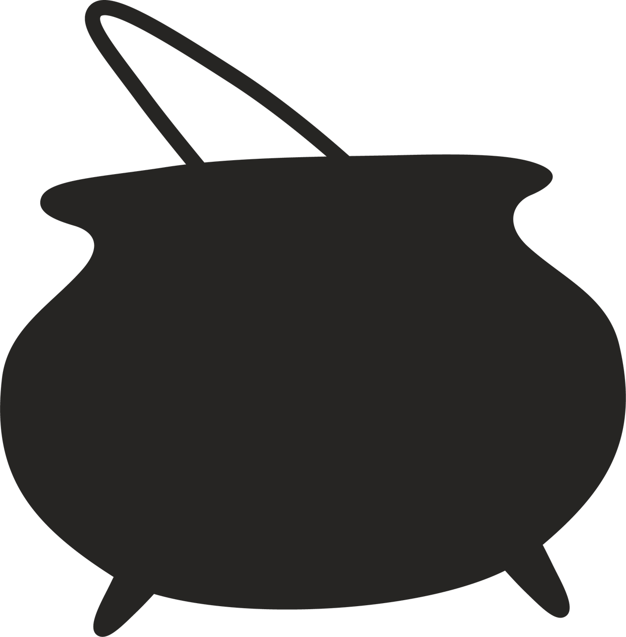 witch cauldron silhouette