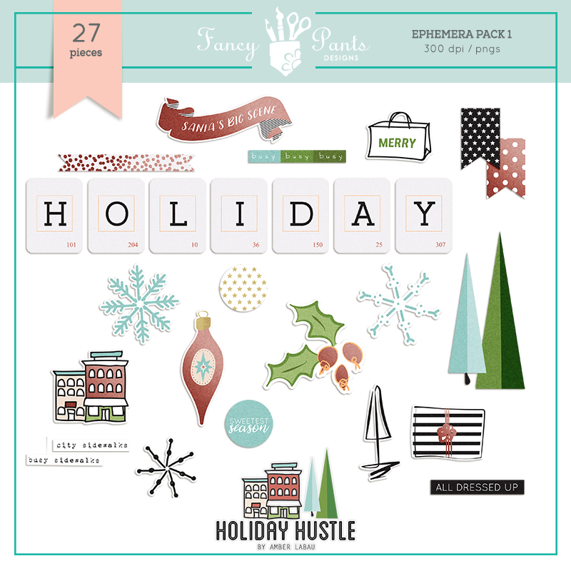 Holiday Hustle Ephmera Pack 1