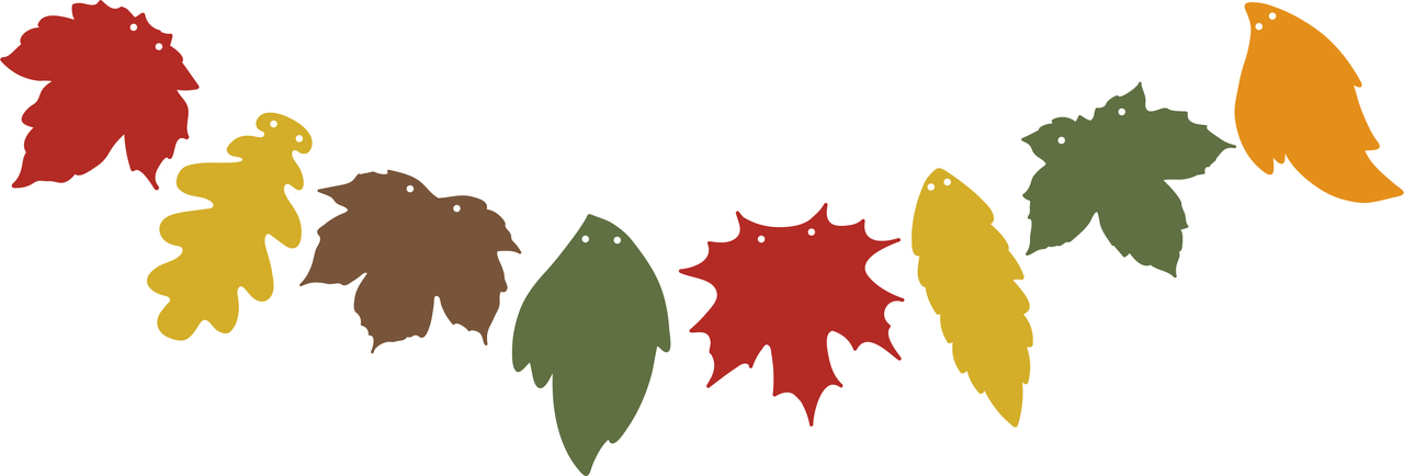 Leaf Banner SVG Cut File