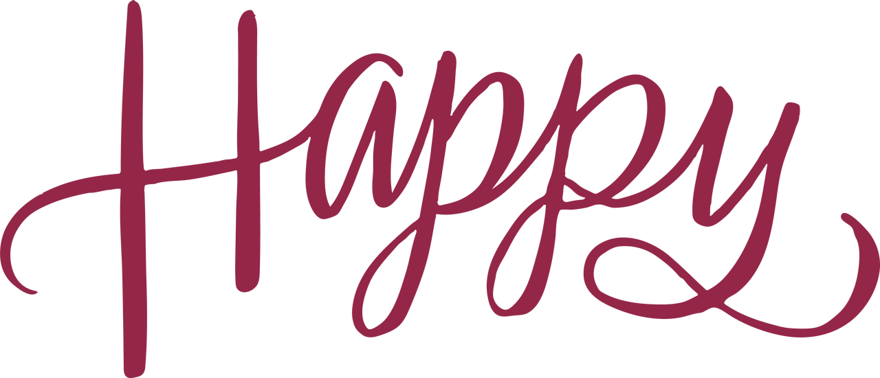 Download Happy Word SVG Cut File - Snap Click Supply Co.