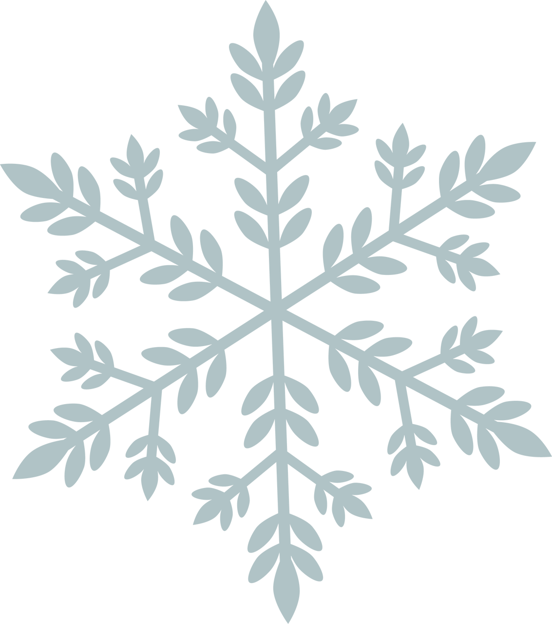 Merry & Bright Snowflake #1 SVG Cut File