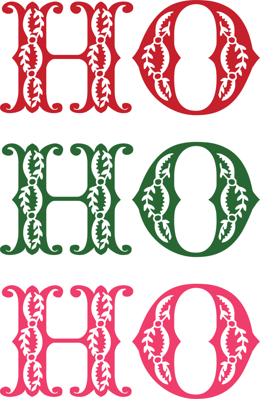 Ho Ho Ho SVG Cut File