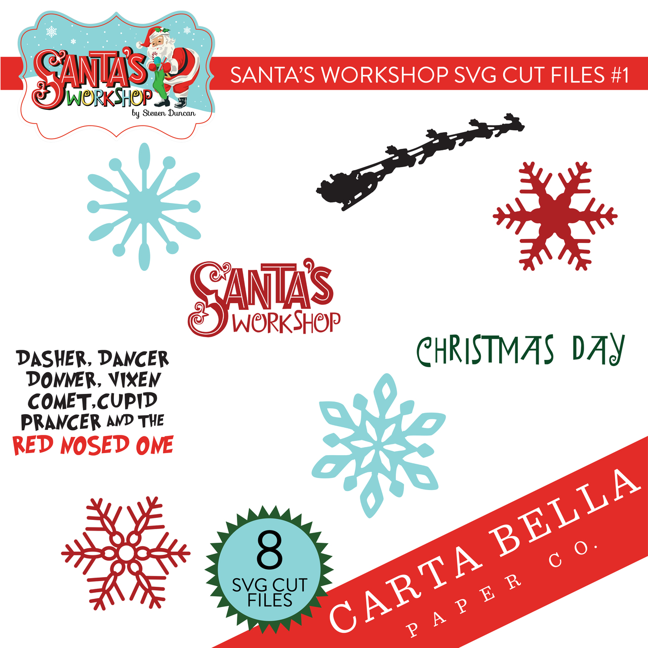 Santa's Workshop SVG Cut Files #1