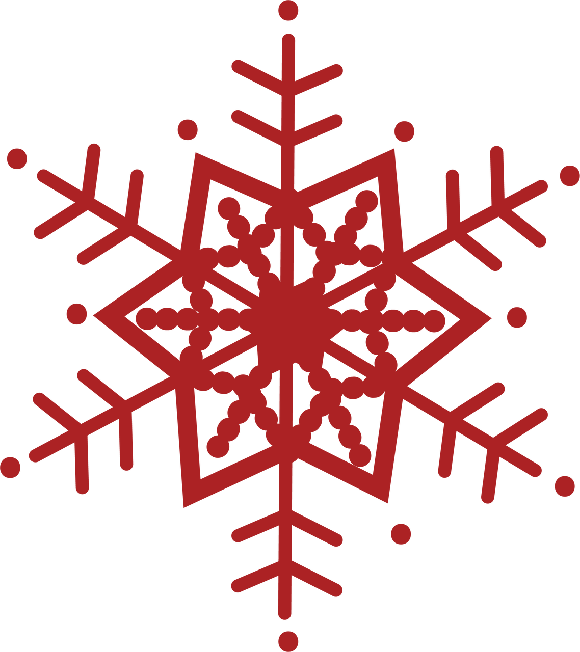 Santa's Workshop Snowflake #6 SVG Cut File - Snap Click Supply Co.