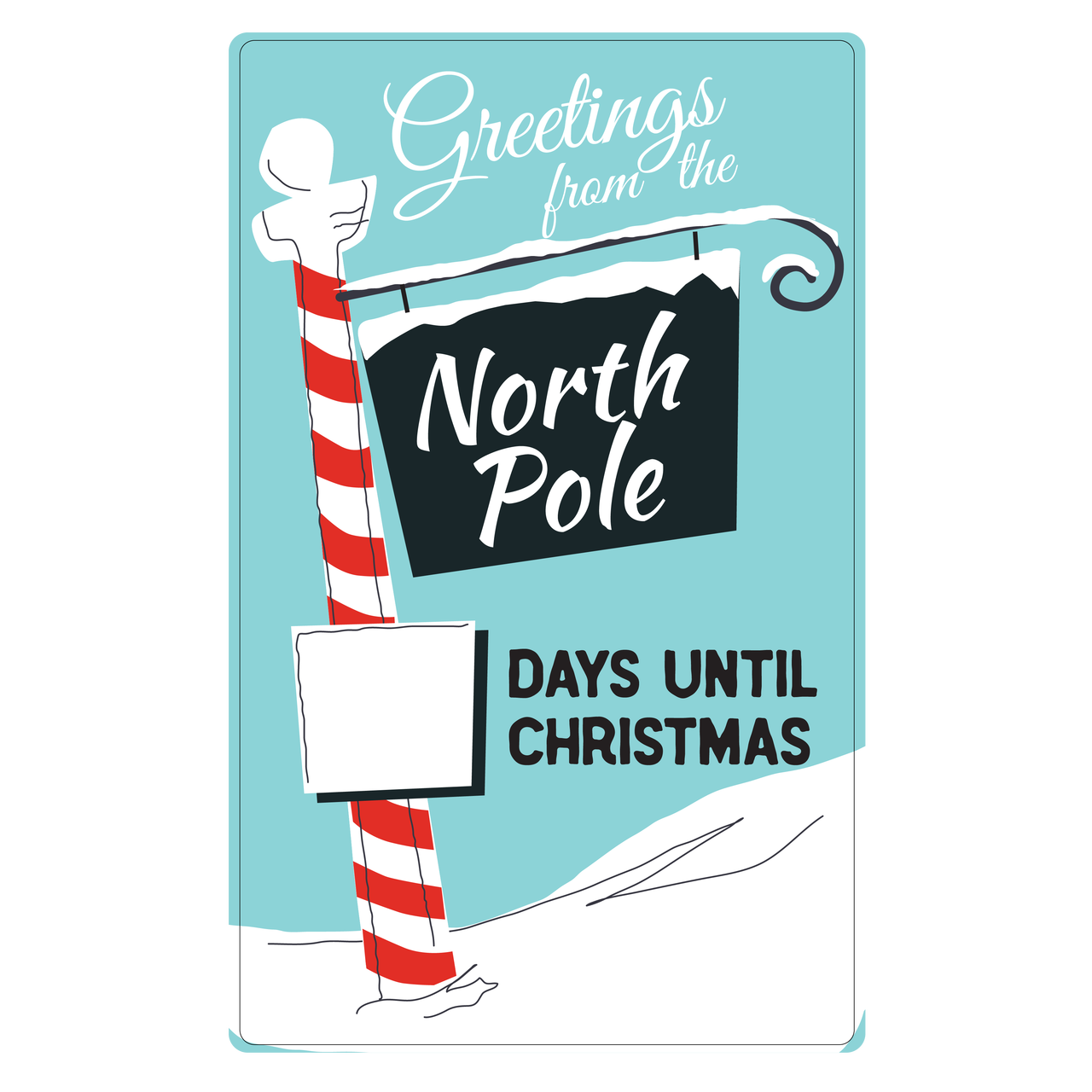 Greetings from the North Pole Print & Cut File
