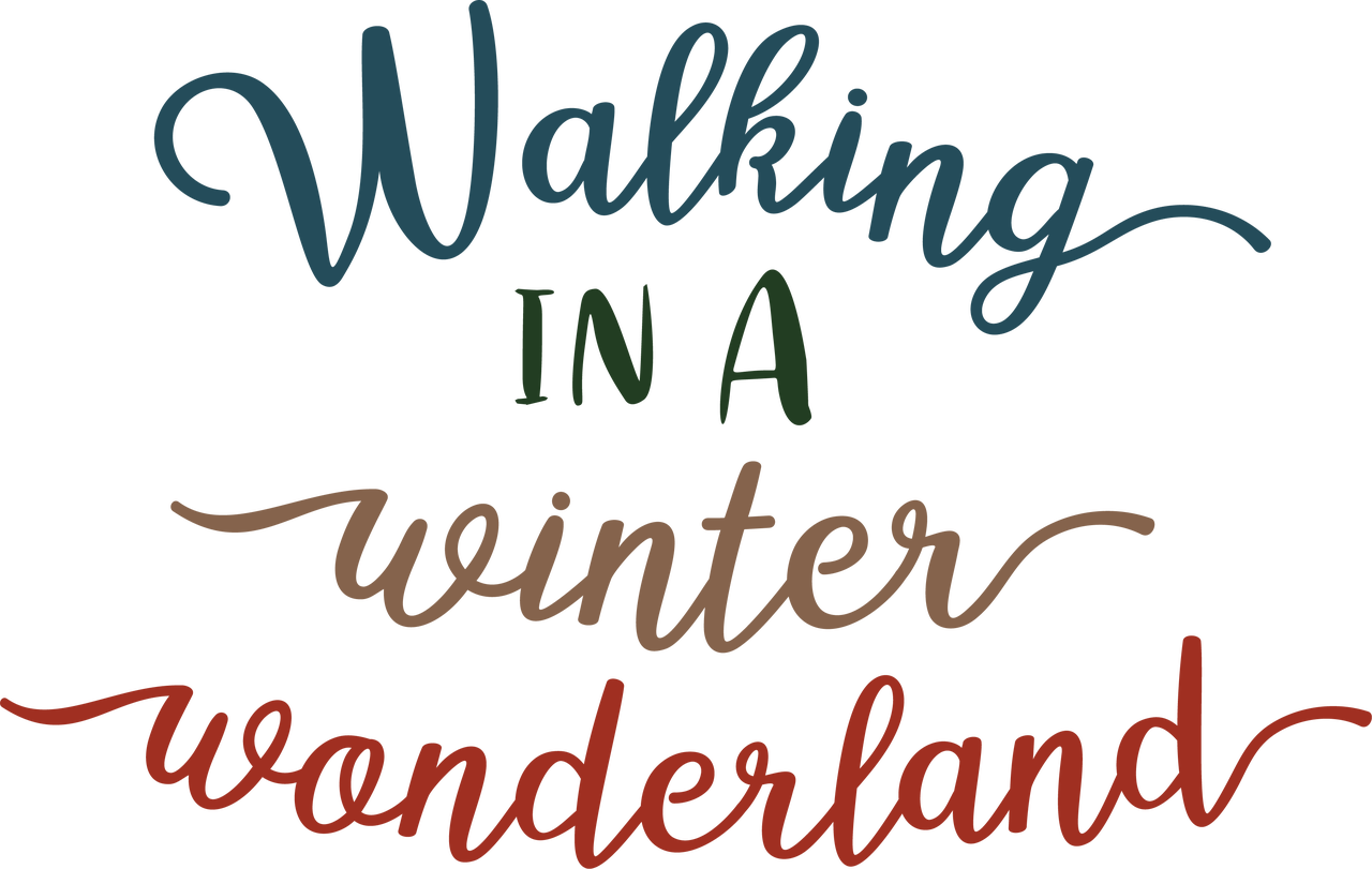 Walking In A Winter Wonderland Svg Cut File Snap Click Supply Co