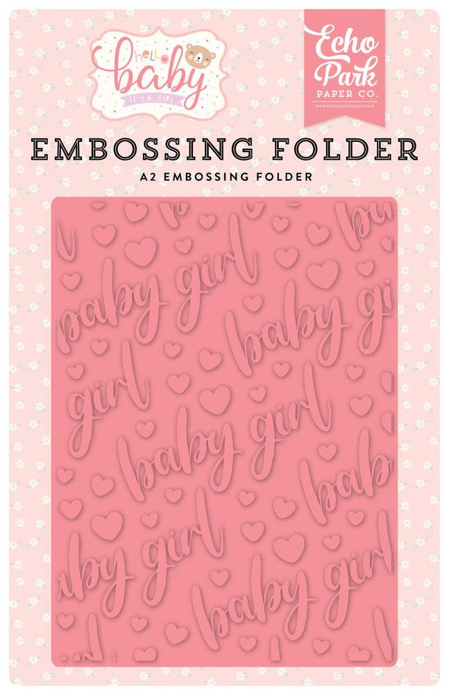 Hello Baby Girl Embossing Folder