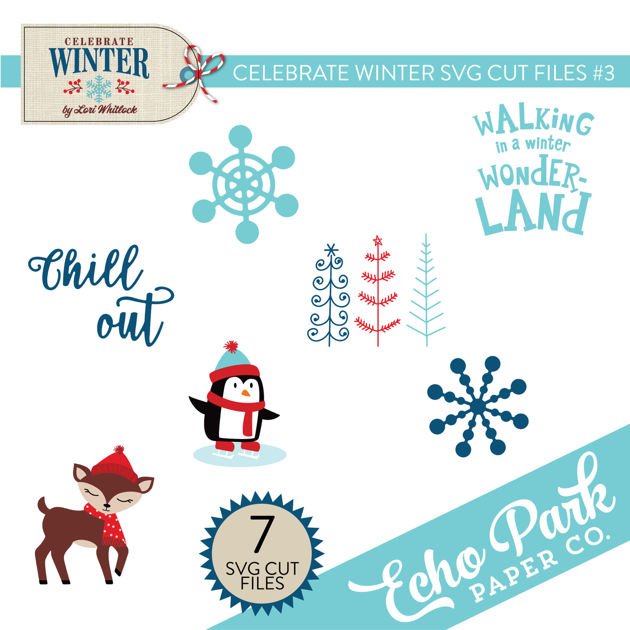 Celebrate Winter SVG Cut Files #3