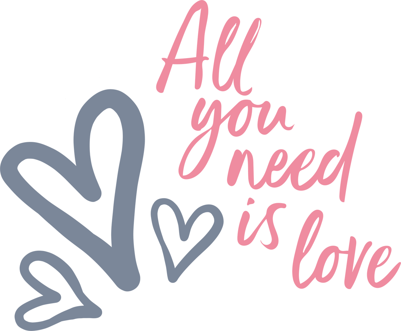 All You Need Is Love SVG Cut File
