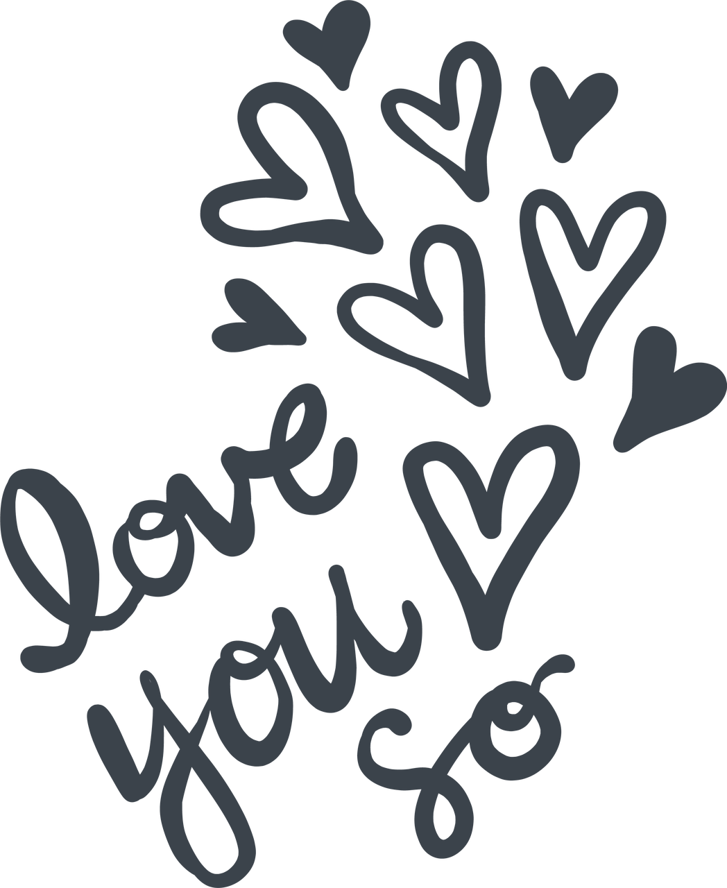 Love You So Much SVG Cut File