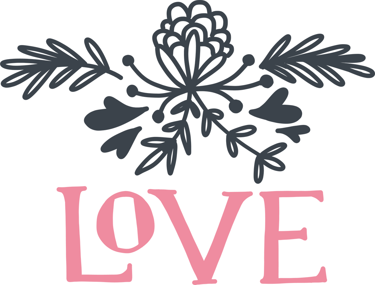 Love Embellishment SVG Cut File