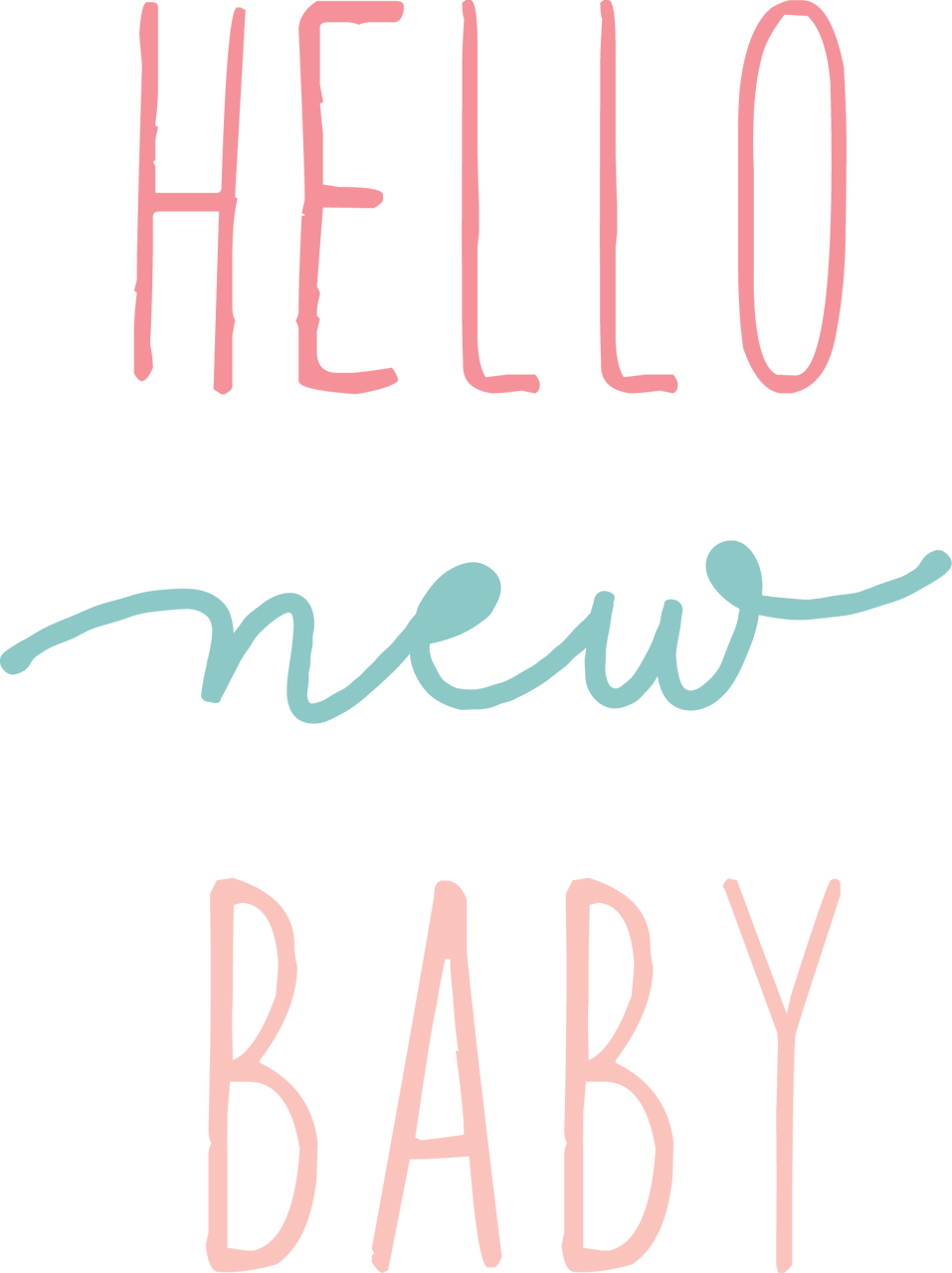 Hello New Baby Svg Cut File Snap Click Supply Co