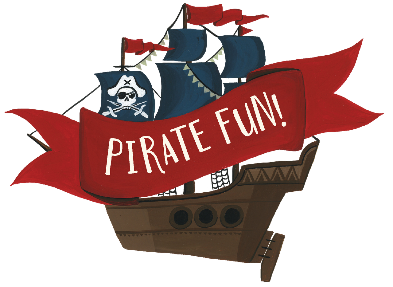 Pirate Fun Ship Print & Cut File