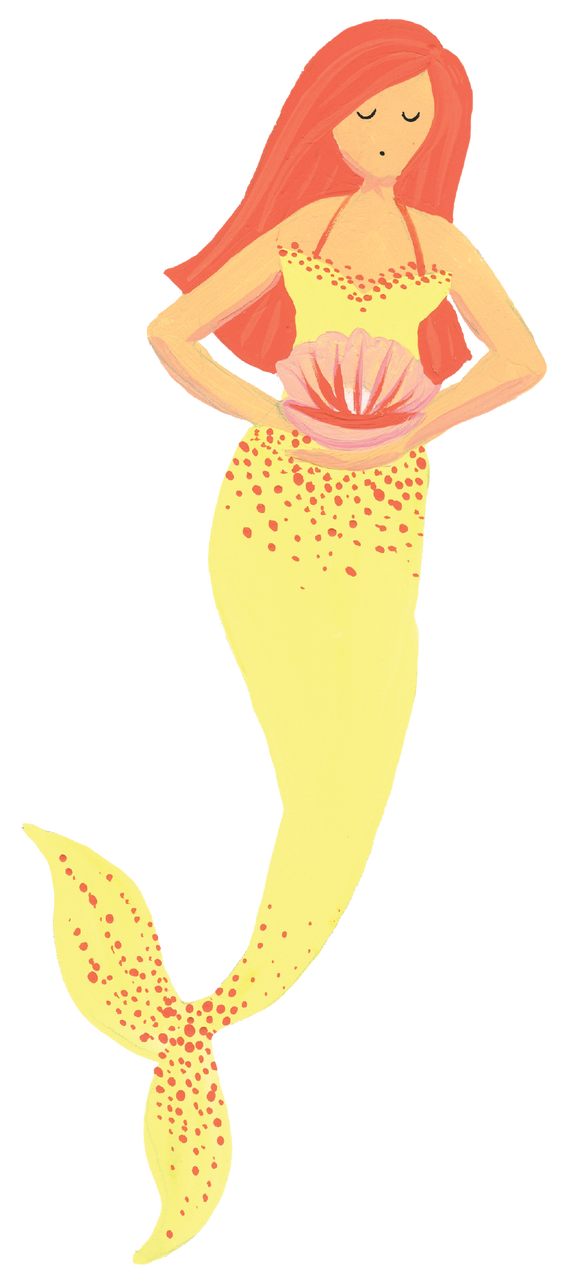 Mermaid With Shell Print & Cut File