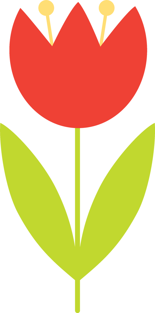 Spring Tulip SVG Cut File