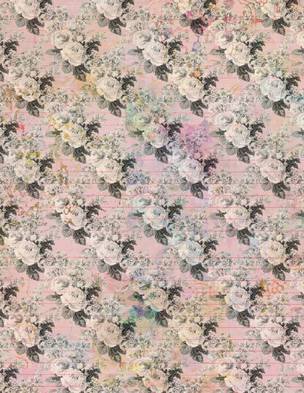 victorian flower print