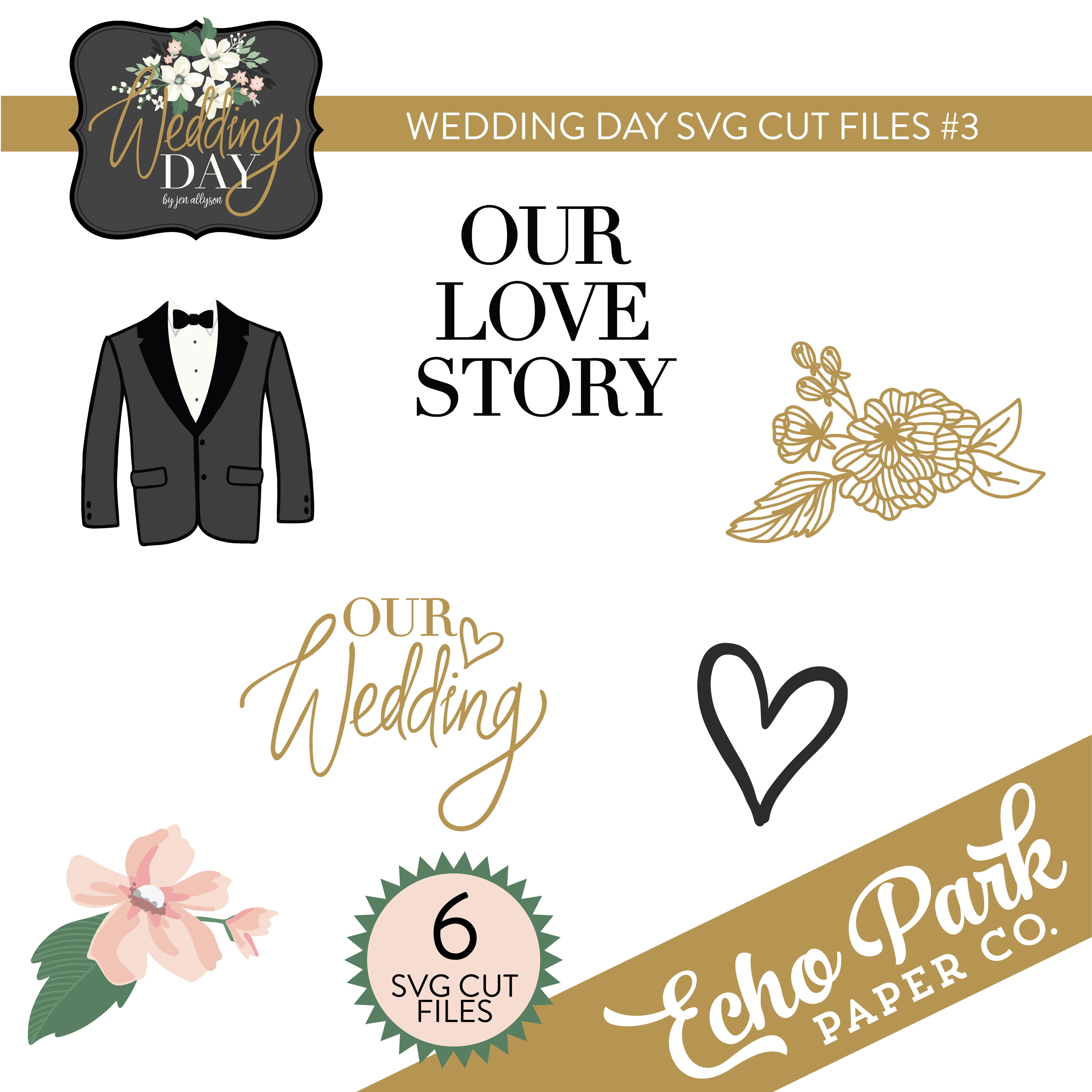 Wedding Day SVG Cut Files #3