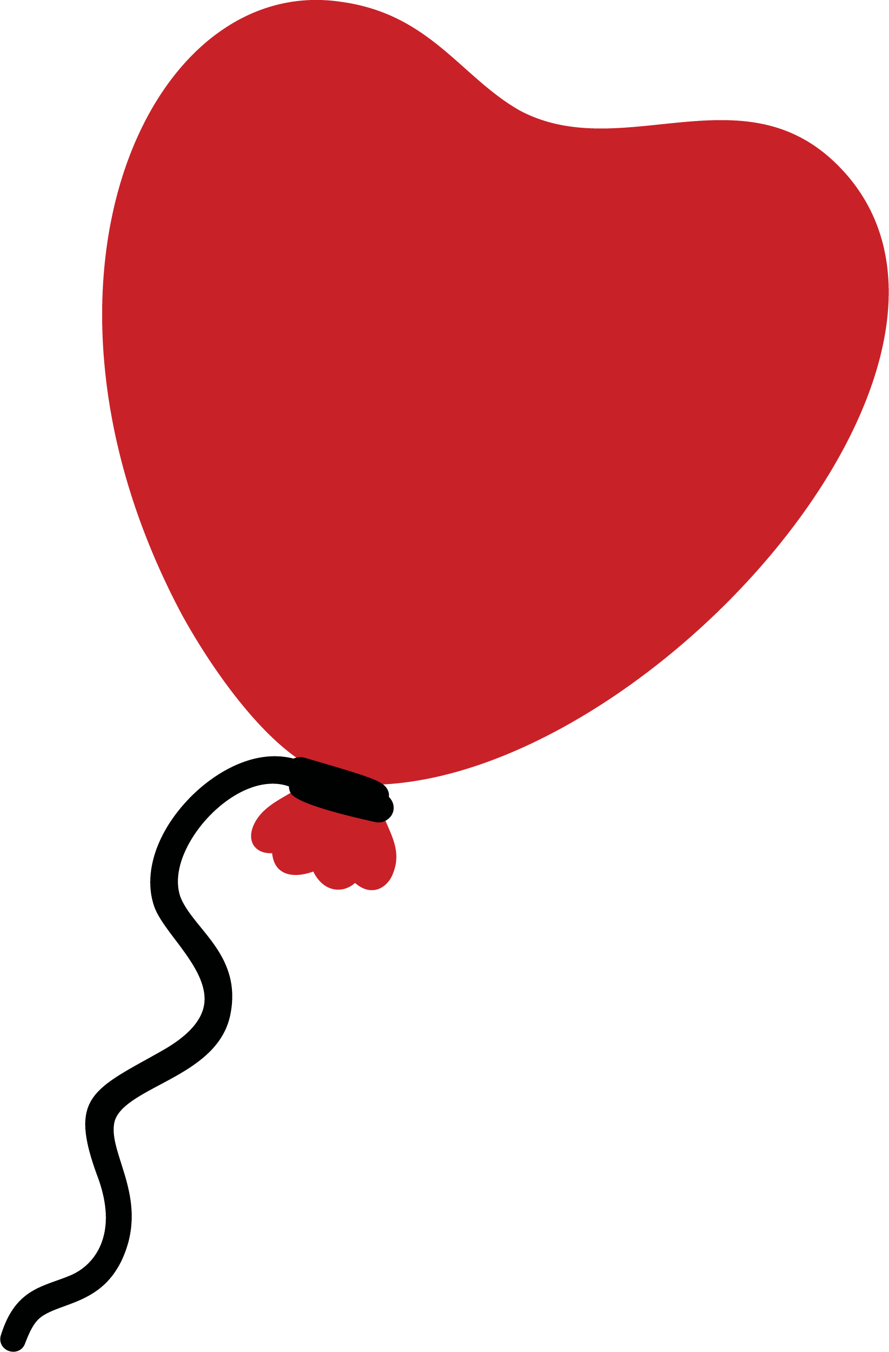 Plain Heart Balloon SVG Cut File