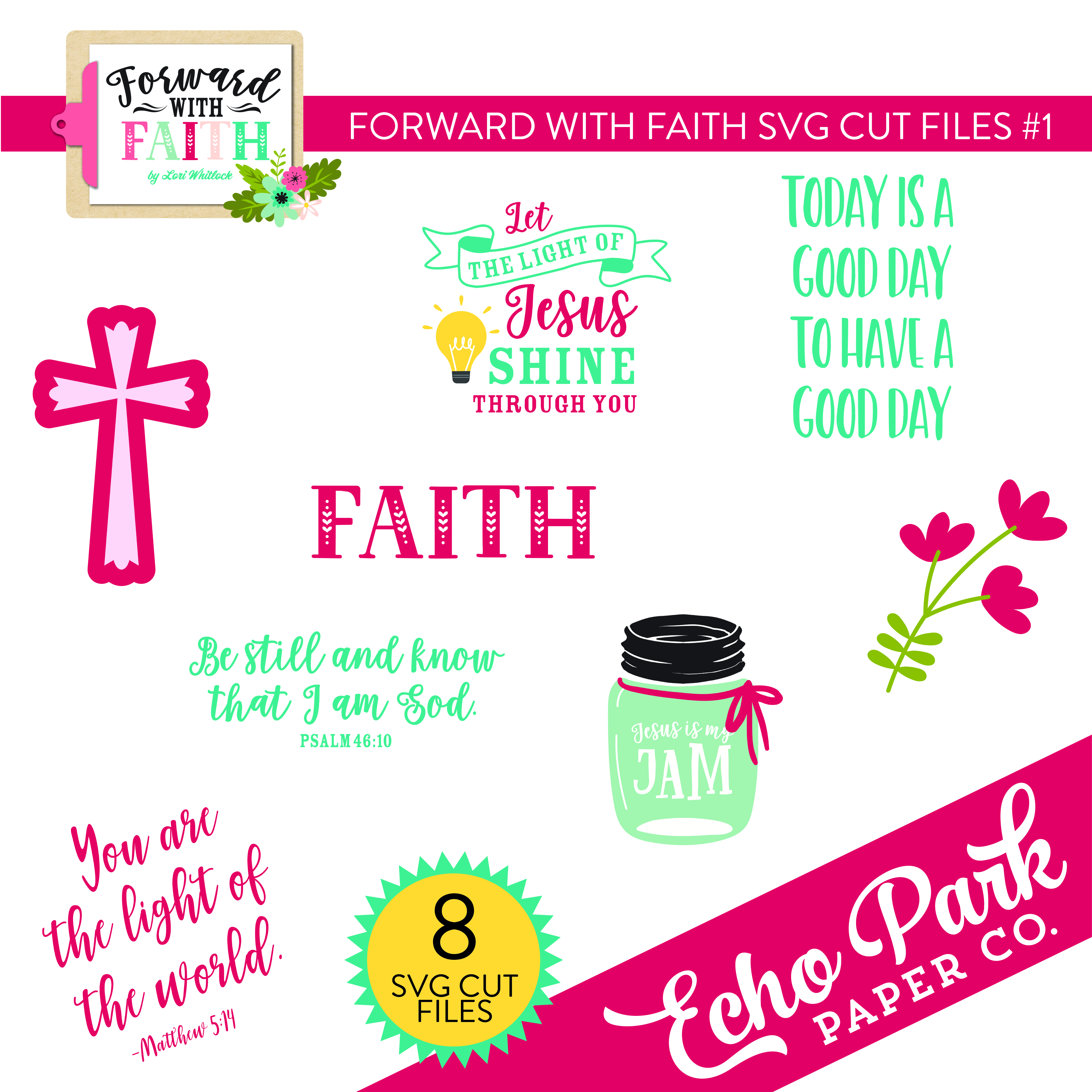 Forward With Faith SVG Cut Files #1